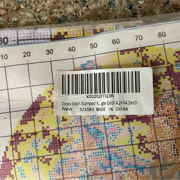 Cross stitch kit Angel Christmas Tree Winter Craft Sewing Holiday Festive Decor - Picture 3 of 4